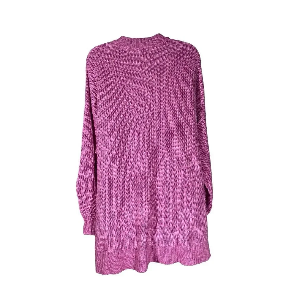AE Womens Oversized Dreamspun Crew Neck Sweater in Pink Size Medium‎